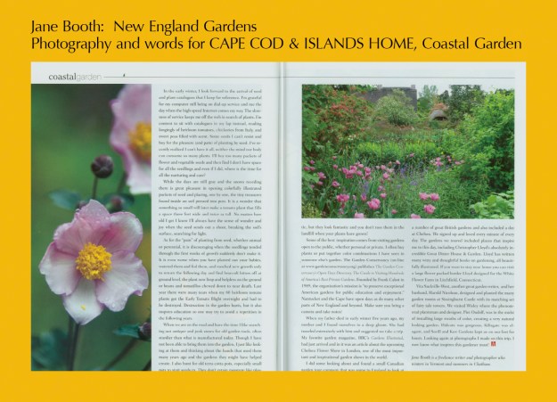 Some of the best  inspiration comes from visiting gardens open to the public whether personal or private.  I have often buy plants or put together color combinations I have seen in someone elses garden.  The Garden Conservancy, www.gardenconservancy.org, publishes The Garden Conservancy’s Open Days Directory, A Guide to Visiting America’s Best Private Gardens.