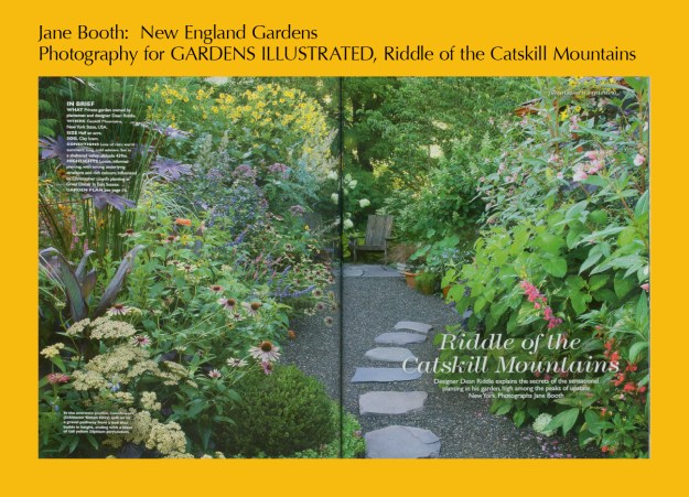 Dean Riddle's Catskill gardens are amazing.  I was blessed to be given the opportunity to photograph them for the greatest garden magazine in the world, Gardens Illustrated.