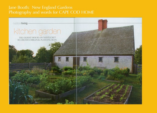 The Nantucket Historical Association's Oldest House may be a seventeenth-century jewel of antiquity, but the sweet kitchen garden at the 1686 Jethro Coffin saltbox is the apple of my eye.
