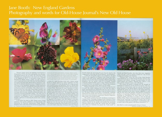 Celia Thaxter's century-old garden on Appledore Island is gaining new life through the dedication of volunteers and the interest of visitors.  The summer tours are almost always sold out and the education and family programs at the Shoals Marine Laboratory are popular.